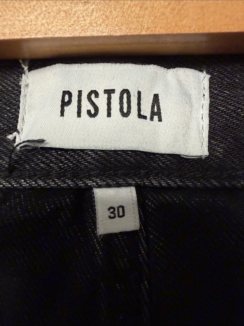 pistola Barrel Black Wide-Leg Jeans 30 - Picture 3 of 4